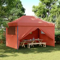 vidaXL Tienda de fiesta plegable Pop-Up 4 paredes laterales tienda Color Burdeos,  orange,  Beige y mas - details 2