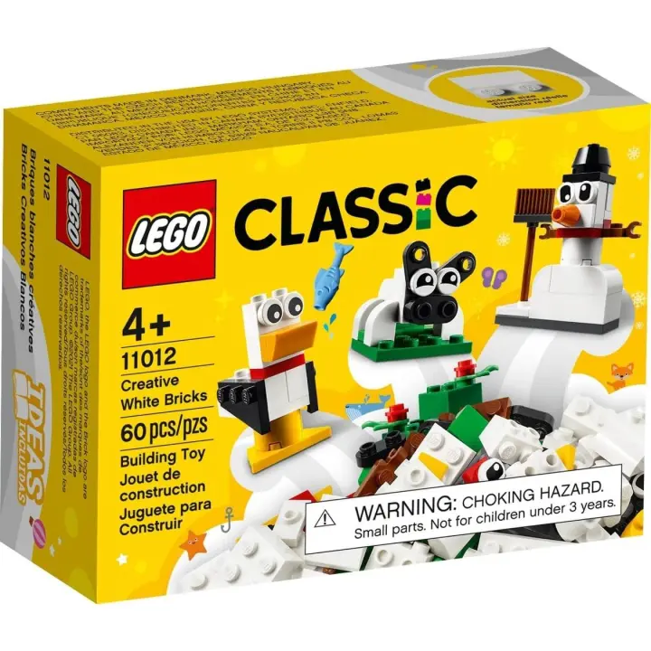 LEGO 11012 -  CLASSIC  LADRILLOS CREATIVOS  BLANCOS -  Set con Muñeco de Nieve y Oveja - Juguete de Construcción - Educativo para Niños  mayores de 4 Años - 1