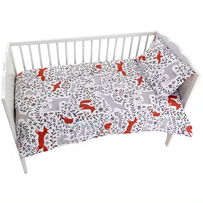 Funda Nórdica para Cuna de Bebé 100% Algodón Natural Modelo Animals Dhestia Home Comprar Funda Nórdica para Cuna de Bebé 100% Algodón Natural Modelo... 00439 - 1