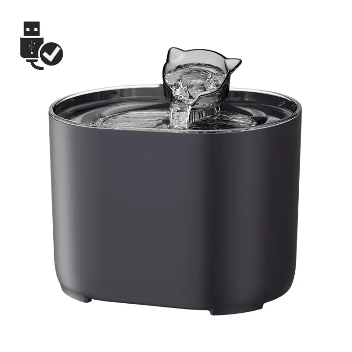 Dispensador de Agua Automático para Mascotas Recurring Filter Silencioso para Gatos y Perros - 1