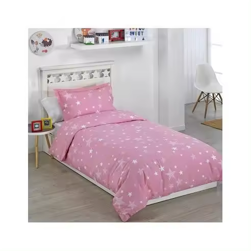 Funda Nórdica para Cama Infantil, Cama 90 y Cama 105 Modelo Estrellas Stars de Sibiles con Cierre de Botones 00367 - 1