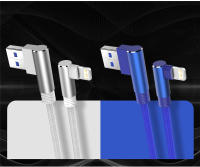 Cable De Carga USB De 90 Grados Para iPhone 14 13 12 11 Xs Max Xr X 8 7 6 plus 5 SE iPad Negro Rojo Azul Gris Blanco Longitud 1m 2m 3m - details 7