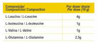 BCAA & Glutamine Powder 300g - Gold Nutrition - details 2