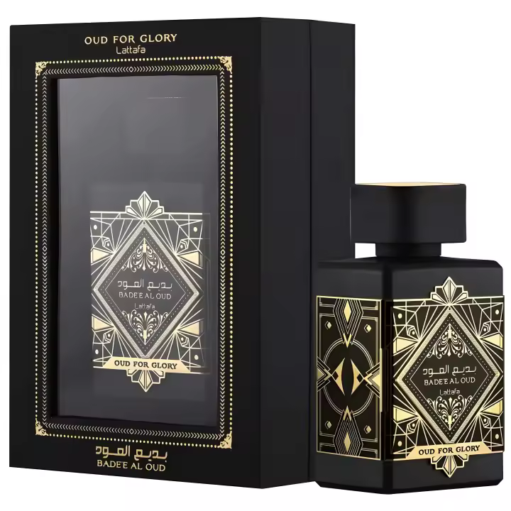 Lattafa Oud for Glory 100ml EDP | Perfume Árabe Unisex con Oud Premium | Fragancia Intensa y Larga,Specifies 12H+, Duración 12H+ | 100% Original | Ideal para Mujeres y Hombres | Uso Diario o Regalo Especial | Presentación de Lujo con Estuche,Premium Touch - 1