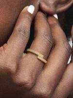 Pandora - Anillo superpuesto brilliant-Baño de Oro de 14K - details 2