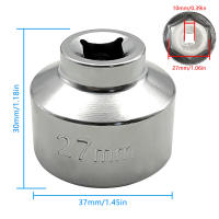 Llave De Filtro De Aceite 27mm Profil Bajo Soporte Durable Premium Para Coches Accesorios Para Ford Todas Las Cubiertas De Filtro De Aceite De 27mm - details 0