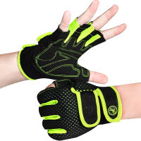 Guantes De Gimnasio MOREOK Antideslizantes Con Almohadillas De 3MM Para Levantamiento De Pesas Y Ejercicios De Kettlebell Para Hombres - details 1