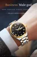Reloj De Pulsera De Lujo Para Hombre OLEVS 5563 Acero Inoxidable Dorado Resistente Al Agua Calendario Doble Luminoso Estilo Formal - details 12