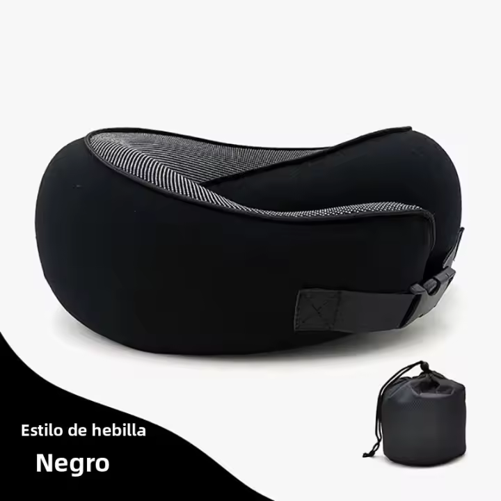 Almohada De Memoria Para El Cuello U Tipo Viaje Portátil Descanso Del Mediodía Aéreo Bolsa De Transporte Soporte Cervical Para Dormir Y Camping - 1