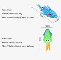 Juguetes De Peluche Para Perros Serie Tropical Marina Calamar/Araña marina/Máscara Squeaky Suaves Adecuados Para Perros Pequeños Y Grandes Entrenamiento De Mascotas - details 7