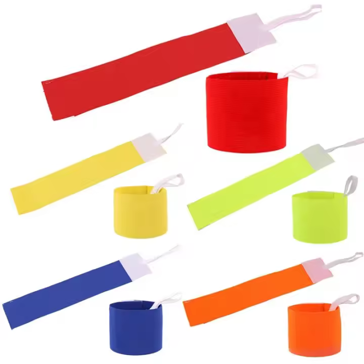 Armband De Fútbol Profesional Ajustable Colorido Anti-deslizamiento Para Jugadores Capitanes Band De Mano Deportiva - 1