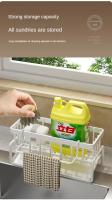 Organizador Multifuncional De Esponjas Para Cocina Estante Colgante Para Fregadero Almacenamiento De Paños Y Detergente - details 5