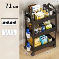 Carrito De Almacenamiento Móvil Para Cocina Con Ruedas Estante Multicapa Para Baño Organizador De Alimentos Para El Hogar - details 2