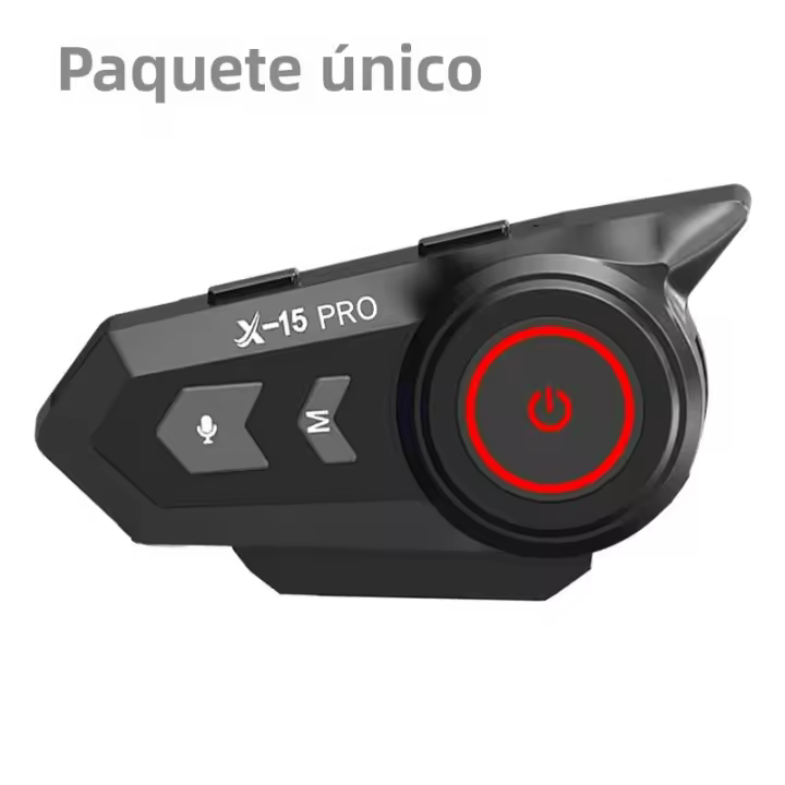 Casco De Motocicleta X15-PRO Con Intercomunicador Bluetooth Luz Ambiental Multicolor Sonido Dinámico De 40mm Talk 600M X15PRO - 1