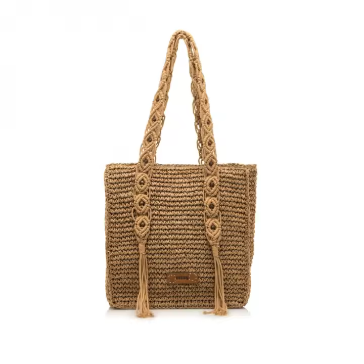 Bolsos sport de mujer MUSTANG MACON C57696 BOLSO RAFIA CUERO MACRAME CUERO 35905 25V - 1