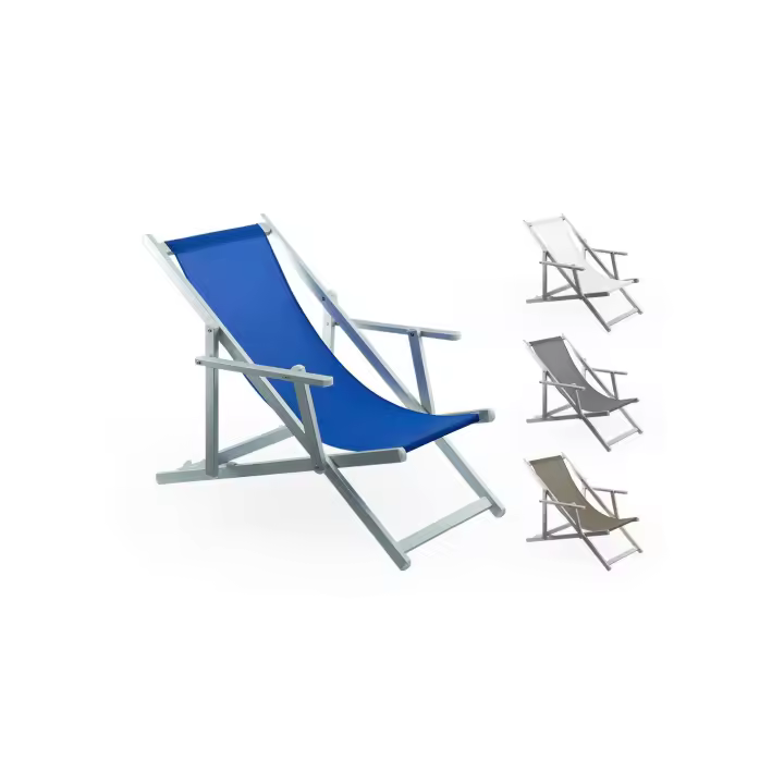 Silla plegable Naples de la tienda de Mediawave con el aluminio de los apoyabrazos y la estructura de Textilene - 1