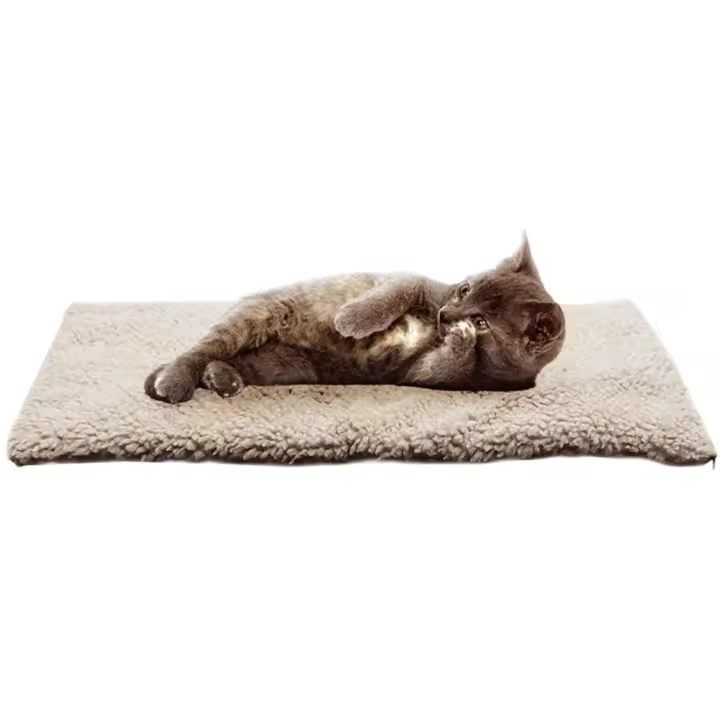 Alfombra Caliente Para Perros Y Gatos Invierno Suave Y Cómoda Duradera Alfombra De Descanso Para Mascotas Material De Poliéster Coral - 1