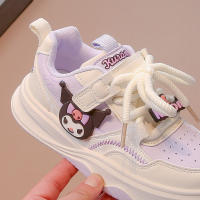 Zapatillas De Tenis Para Niñas Cuaderno Kuromi Moda Versátil Infantil Antideslizantes Transpirables Cómodas Para Escuela Y Deporte Tallas True Fit Material Superior De Cuero PU Suela De Goma - details 9