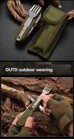 Cuchillo Y Fork De Acero Inoxidable Plegable 7en1 Para Alimentos Múltiples Funciones Para Camping Viajes Y Pícnic En Exteriores - details 8