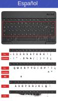 Teclado Inalámbrico Bluetooth Para Tablet Android iOS Windows Con Iluminación RGB Teclado Y Ratón Compatible Con iPad Y Teléfono - details 20