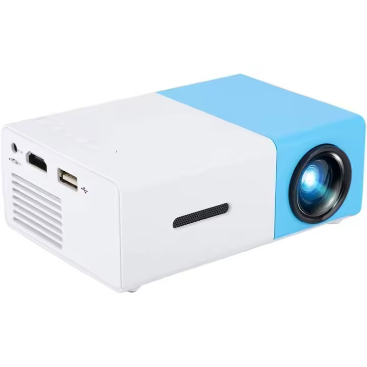 BIT Proyector, proyector WiFi, proyector de películas portátil 1080P, compatible con teléfonos inteligentes/tabletas/portátiles/TV sticks/discos U - 1