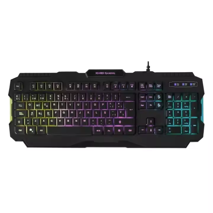 Mars gaming teclado mrk0  rgb rainbow 3 mode - 1