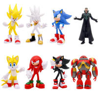 Figura De Acción Sonic Película Y Televisión PVC Personaje De Sombrilla Y Cola Modelo De Muñeco Juguetes Para Niños Animal - details 4