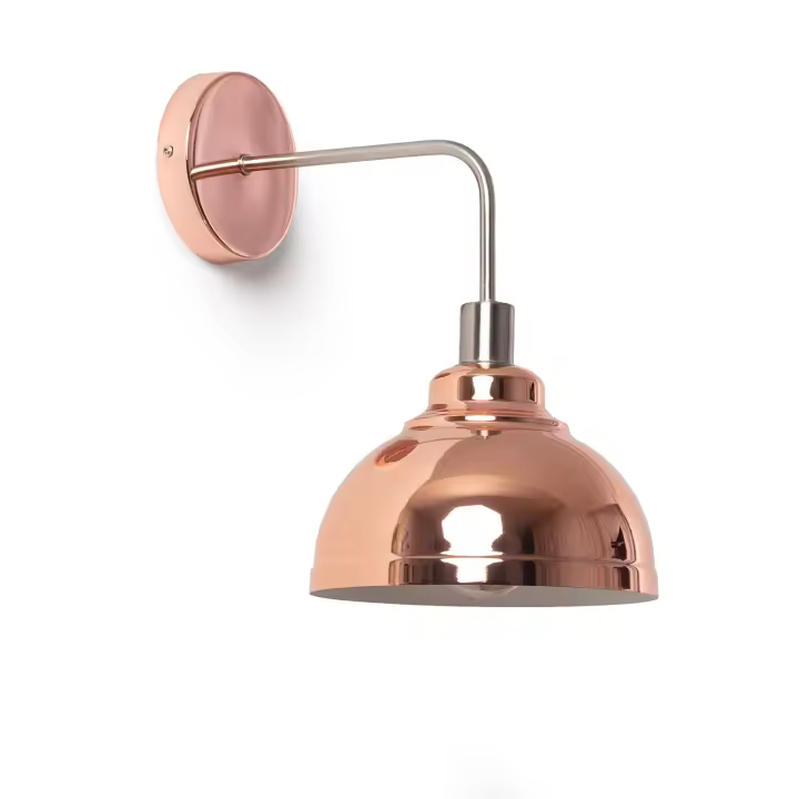 Ledkia Aplique de Pared Metal 1 Foco Saloon para bombilla E14 Latón - 1