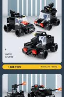Kit De Construcción De Bloques SWAT 585pcs 8en1 Camión De Comando Estación De Policía Helicóptero De La Ciudad Juguetes Educativos Para Niños - details 12