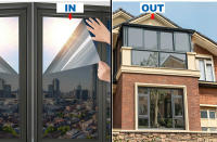 Película De Privacidad Para Ventanas Espejo Unidireccional Vinilo Antiglanceo No Adhesivo Cling De Plástico PVC Para Casa Protección UV Tamaño Adecuado Para Ventanas Y Puertas - details 10