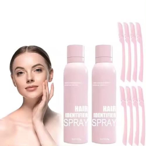 Spray identificador de cabello para afeitado facial, identificador de cabello, spray identificador de cabello para dermaplaning facial, spray dermaplaner hidratante y cuidado de la piel (2 unidades) - 1