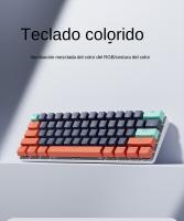 Teclado Mecánico De Juegos MUCAI 61 Teclas USB Intercambiables Caliente Efecto De Luz Rojo LED Compacto Y Práctico - details 0