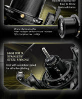 Carrete De Pesca Spinning M Long Shot Jigging Serie 8000/9000/10000/12000/14000 7+1BB Carrete De Agua Salada Con Arrastre Máximo De 55lb Para Surf Y Pesca En Río - details 5