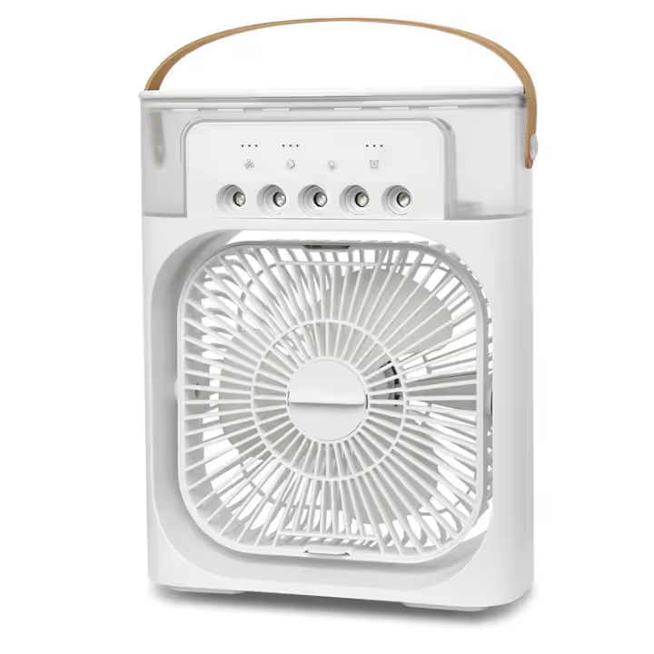 Ventilador Portátil Humidificador USB Con Sprayer De Niebla De 5 Agujeros Enfriador De Escritorio Pequeño Para Horno Oficina - 1