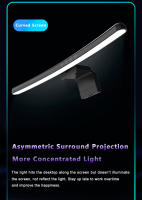Lámpara De Escritorio LED RGB Para Monitor De Computadora Barra De Iluminación Colgante Para Juegos Y Lectura Decoración De Habitación Curva Dimmable USB Incluye Bombillas - details 3