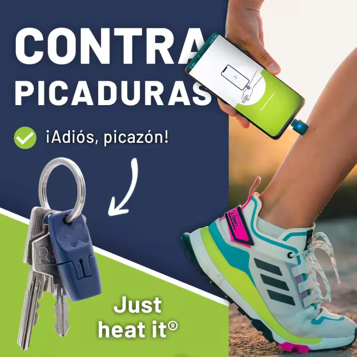 HEAT IT para Iphone (6s a 14 | Conector Lightning) - Dispositivo para picaduras de insectos con tu smartphone - Alivio sin químicos del picor y dolor con calor concentrado - para Iphone - 1