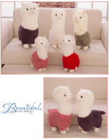 Muñeco De Peluche De Alpaca Lindo En 6 Colores Animal Kawaii Para Decoración De Hogar Y Juguete Para Niños Regalo De Cumpleaños Suave Y Cálido - details 1