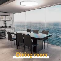 Lámpara de techo LED, diámetro de 30 cm, 24 W, lámpara de techo moderna, blanca simple, no regulable, para dormitorio, pasillo, sótano, balcón, baño, cocina. - details 3