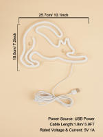Lámpara De Neón LED Chi-buy En Forma De Gato Iluminación USB Para Decoración De Pared 3D Juego Dormitorio Sala De Estar Luz Nocturna - details 0