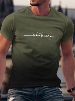 Camiseta De Hombre Veraniega Con Estampado Y Gradiente Cuello Redondo Manga Corta Top Casual Trendy Ropa De Hombre Para Salidas Del Verano - details 6