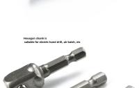 Adaptador De Destornillador 3 Piezas Extensión De Broca Barra De Destornillador Hexagonal Y Cuadrada Tamaños 1/4 3/8 1/2 Para Trabajos De Carpintería - details 6
