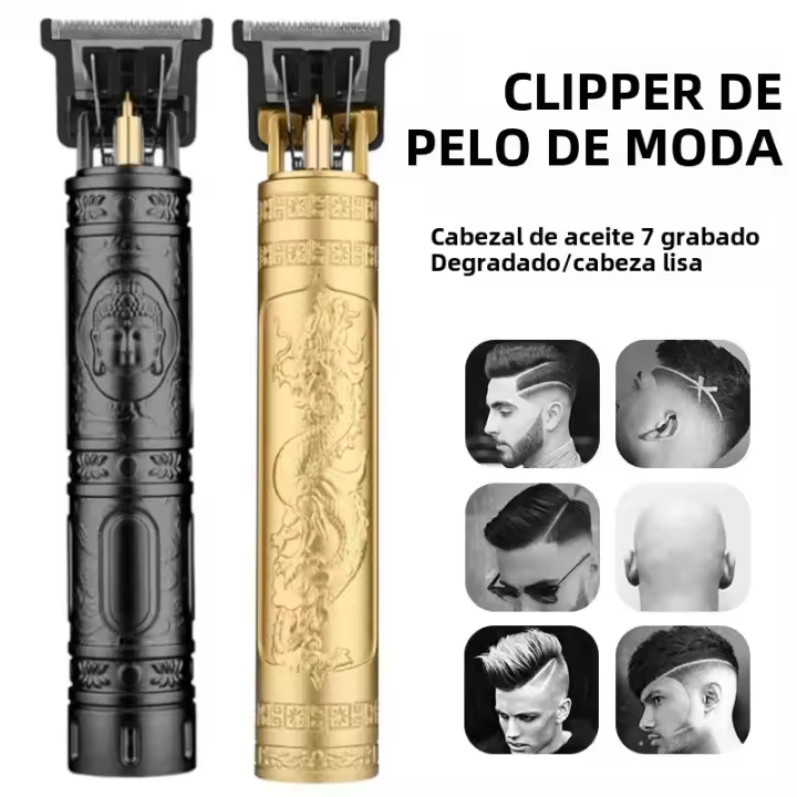 Cortadora De Cabello Vintage T9 Máquina Eléctrica Recargable Para Hombres Con Pantalla Digital Afeitadora De Barba Clipper De Peluquero En Venta Caliente - 1