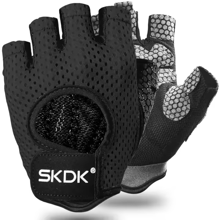 Guantes De Gimnasio SKDK Para Levantamiento De Pesas Y Crossfit Palma De Silicona Transpirables Accesorio De Fitness Para Hombres Y Mujeres Tallas S M L XL - 1