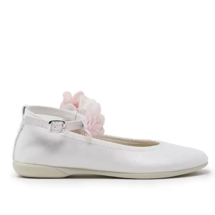 D'HEYMAR 950 Bailarinas Niña 20511 XL BAILARINA GILDA FLORES BLANCO - 1