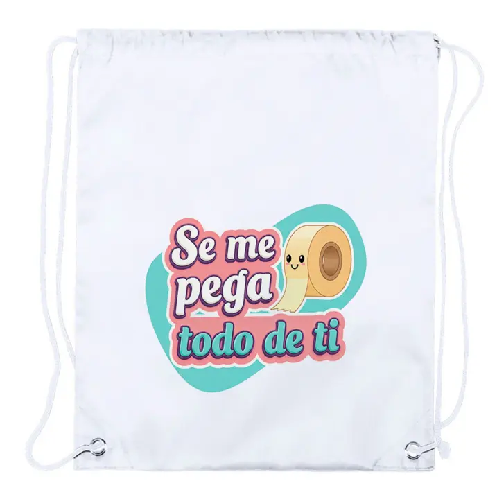 1 Mochila de cuerdas frase graciosa amistad amigos chiste novios playa piscina picnic excursion - 1