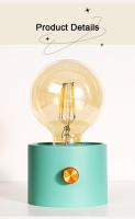 Lámpara Nocturna LED En Forma De Bulbo Retro Iluminación Para Dormitorio Y Corredor Batería Incluida Para Oficina Y Habitación De Bebé - details 12