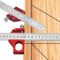 Bloque De Posicionamiento De Regla De Acero Ángulo De 45/60/90 Grados Línea De Marcado Calibrador De Madera Herramienta De Carpintería - details 0