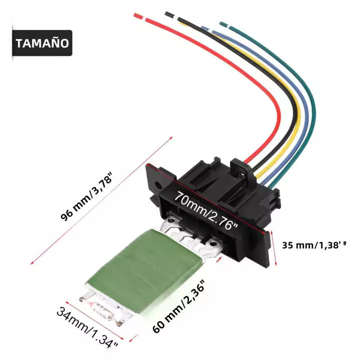 Resistente Al Aire Acondicionado Para Fiat Grande Punto Qubo Motor De Engranaje Con Enchufe De Reparación De Cableado Pieza De Repuesto Automotriz - 1