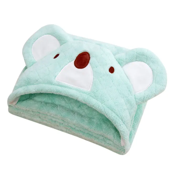 MOV-Albornoz de secado rápido para niños, toalla de baño con capucha súper suave y absorbente, capa de baño, toalla de bebé, manta para recién nacidos - 1