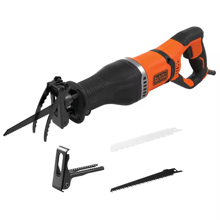 Black & Decker BES301-QS - Sierra Sable 750W con accesorio para podar y 2 hojas - 1